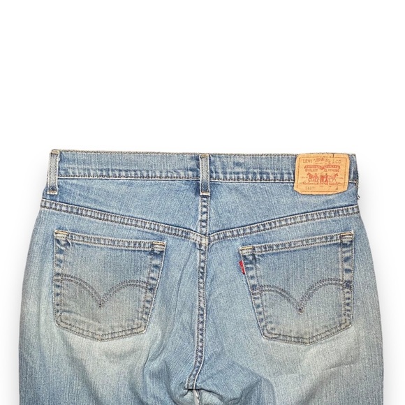 Vintage Y2K Levis Nouveau Boot Cut Stretch 515 Jeans Size 8 Distressed Cotton - Picture 5 of 8